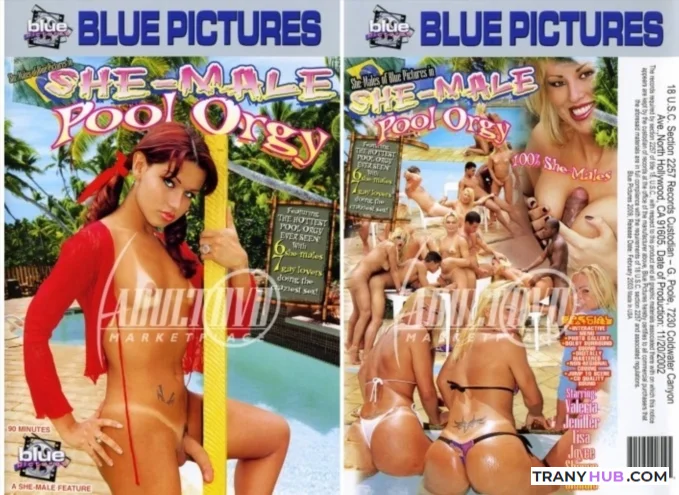 [Blue Pictures] Claudia, Jeniffer, Joyce, Lisa, Sheron, Valeria -  She-Male Pool Orgy [DVDRip]