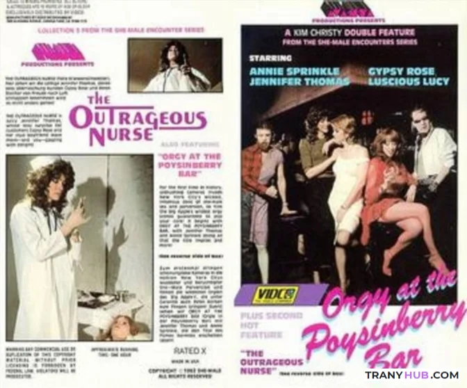 [Metro Interactive / Vidco Entertainment] Annie Sprinkle, Jennifer Tomas, Gypsy Rose, Luscious Lucy -  She-Male Encounters 5 - Orgy At The Poysinberry Bar [SD]
