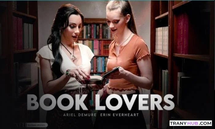 Erin Everheart and Ariel Demure - Shemale on Female Library Hookup