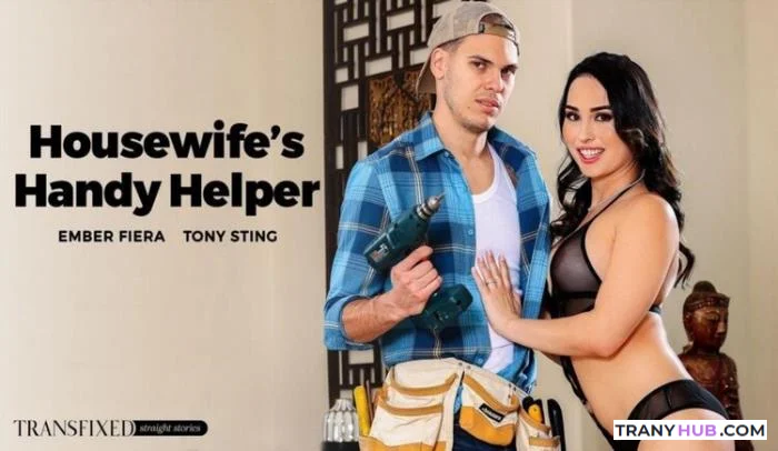 Ember Fiera and Tony Sting - Housewife's Handy Helper Asian TS