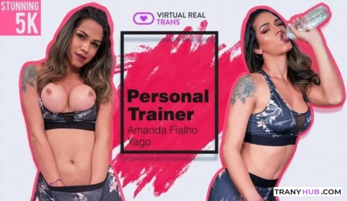 Amanda Fialho Personal Trainer - Latina Shemale Workout Fuck