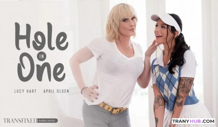 April Olsen and Lucy Hart - Golf Lesson Turns Hardcore TS Fun