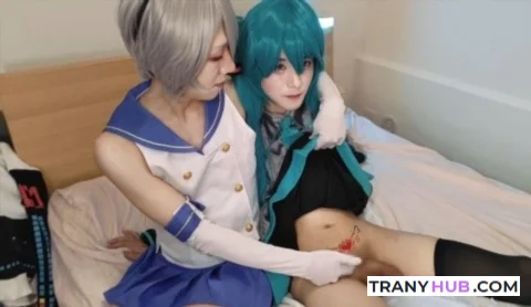 may 1s and stray3981 - Shimakaze x Miku Cosplay Trans Video