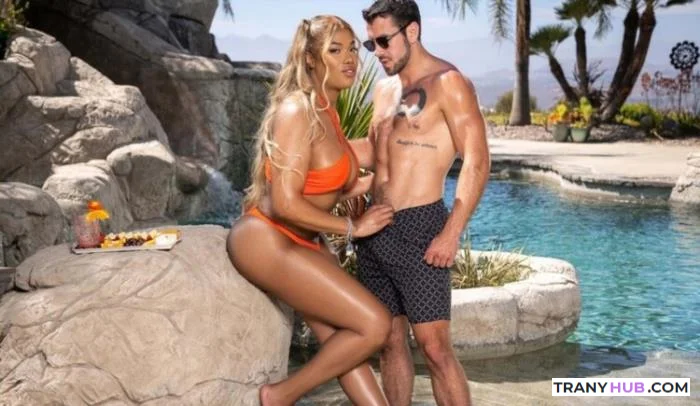Jexxxica Blake and Dante Colle Pool Oil Anal - Brazzers