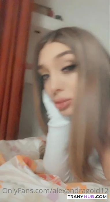 Alexandra Gold - Massive Amateur Shemale Blowjob and Solo Collection
