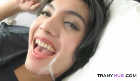 Sofie - Brooklyn Be Mine Ladyboy Blowjob and Facial