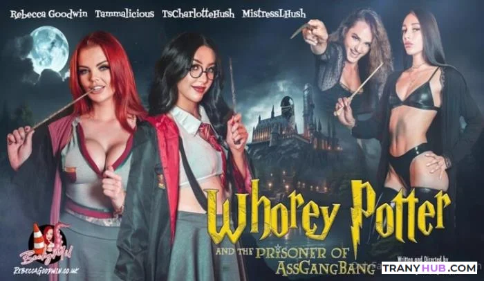 Lolita Hush, Charlotte Hush, Rebecca Goodwin and Tammalicious - Whorey Potter Orgy