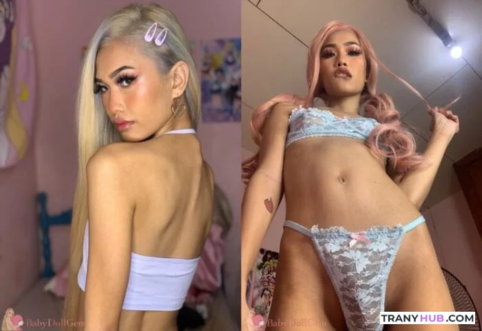 BabyDollGem - Skinny Asian Shemale 29-Clip Collection