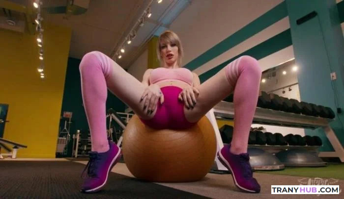 Izzy Wilde - Sexercise Gym Anal and Blowjob at TransAngels