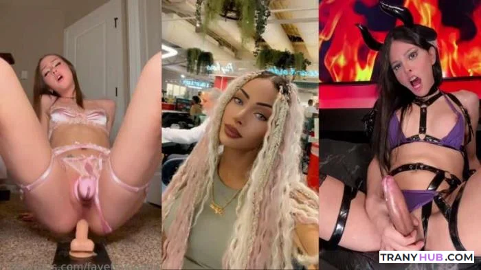 Trans Compilation - Sissy Femboy Chastity Cage Clip