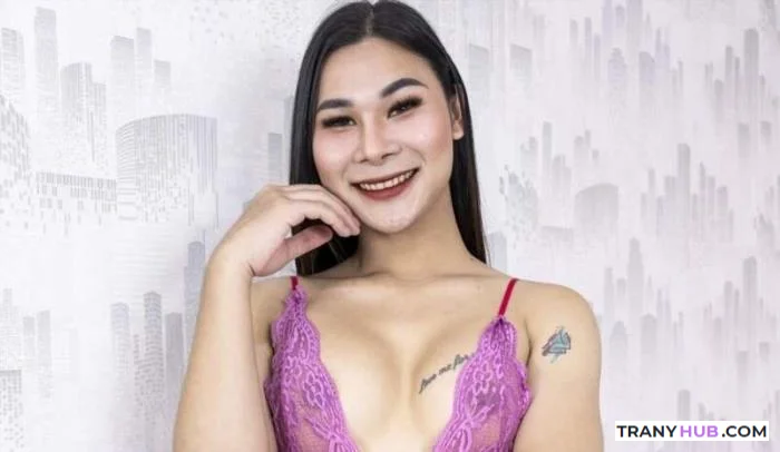 Natty Asian Ladyboy Sultry Creamy Solo Cumshot Explosion